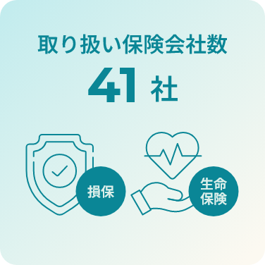 取り扱い保険者数41社